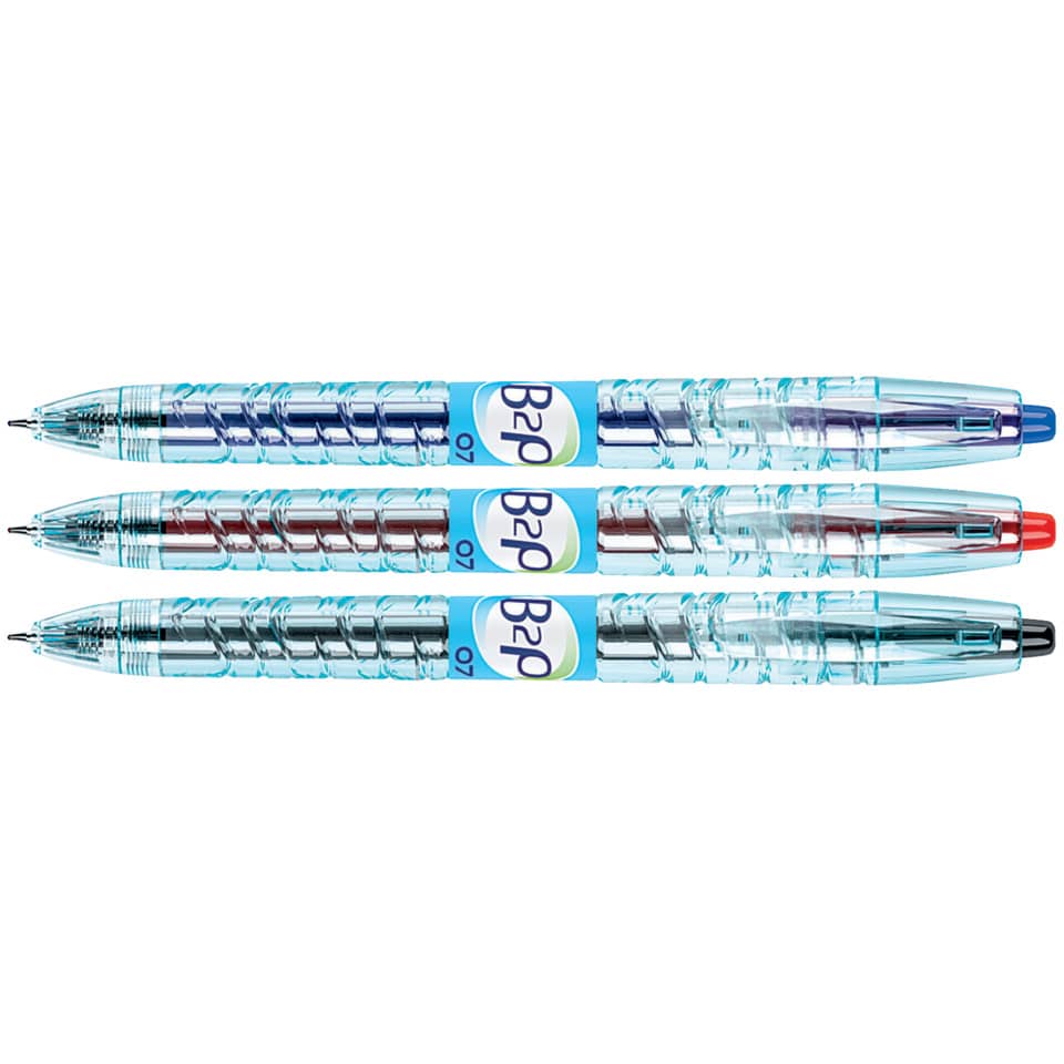 Penna roller gel a scatto Pilot B2P Begreen punta media 0,7 mm blu 040181