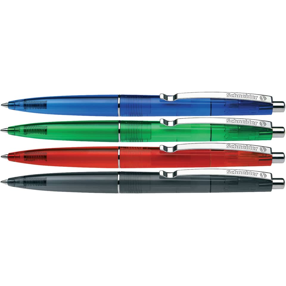 Penna a sfera a scatto Schneider K 20 Icy Colours ricaricabile tratto M blu 132003