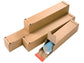 Tubo fustellato per spedizioni ColomPac in cartone ondulato 430×105/55×75 mm avana trapezoidale - 30000289