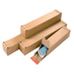 Tubo fustellato per spedizioni ColomPac in cartone ondulato 430×105/55×75 mm avana trapezoidale - 30000289