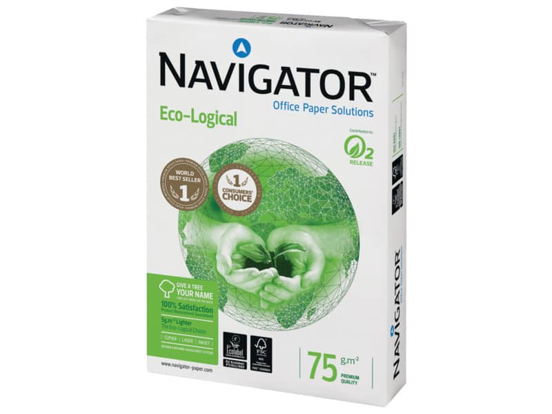 Carta per fotocopie A4 Navigator Ecological 75 g/m² Risma da 500 fogli - NEC0750088