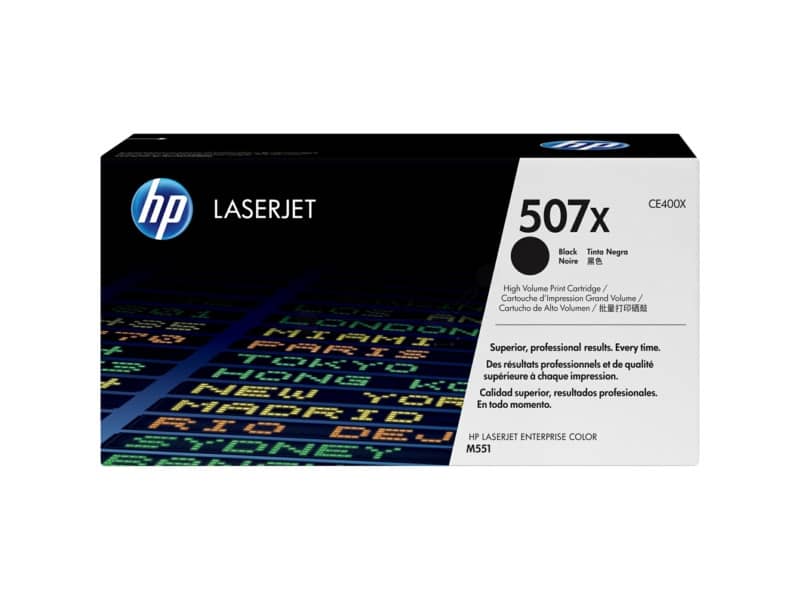 Toner alta capacità 507X HP nero  CE400X