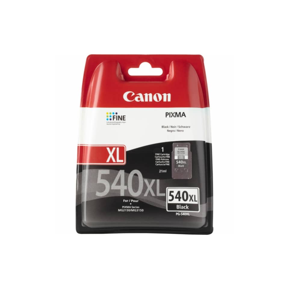 Serbatoio inchiostro alta capacità ink pigmentato blister security PG-540 XL Canon nero - 5222B004