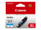 Serbatoio inchiostro alta capacità CLI-551XL C Canon ciano 6444B001