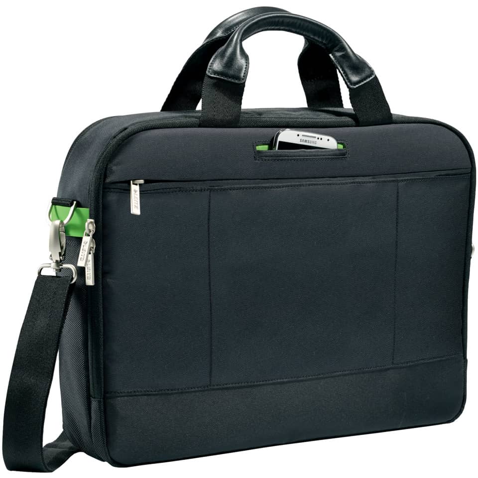 Borsa per computer Leitz Smart Traveller 15,6" in poliestere 2 scomparti nero - 60160095