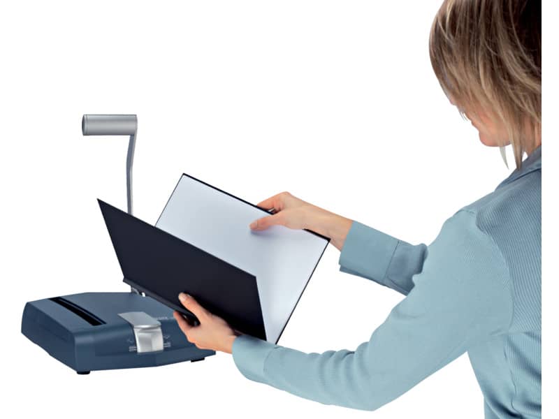 Rilegatrice manuale max 140 fogli Leitz ImpressBind® 140 blu/grigio metallizzato 74470000