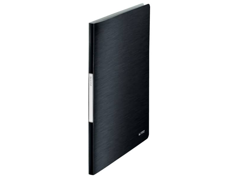 Portalistini a fogli fissi - 80 fogli Leitz STYLE in PPL con 40 buste A4 nero satin - 39590094