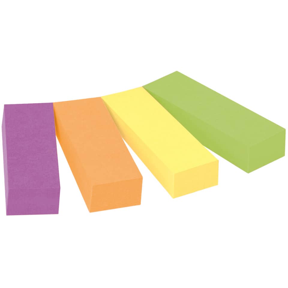 Segnapagina removibili in carta Post-it® Notes Markers Capetown 4 blocchetti assortiti Conf. da 4x50 - 670-4CA-EU