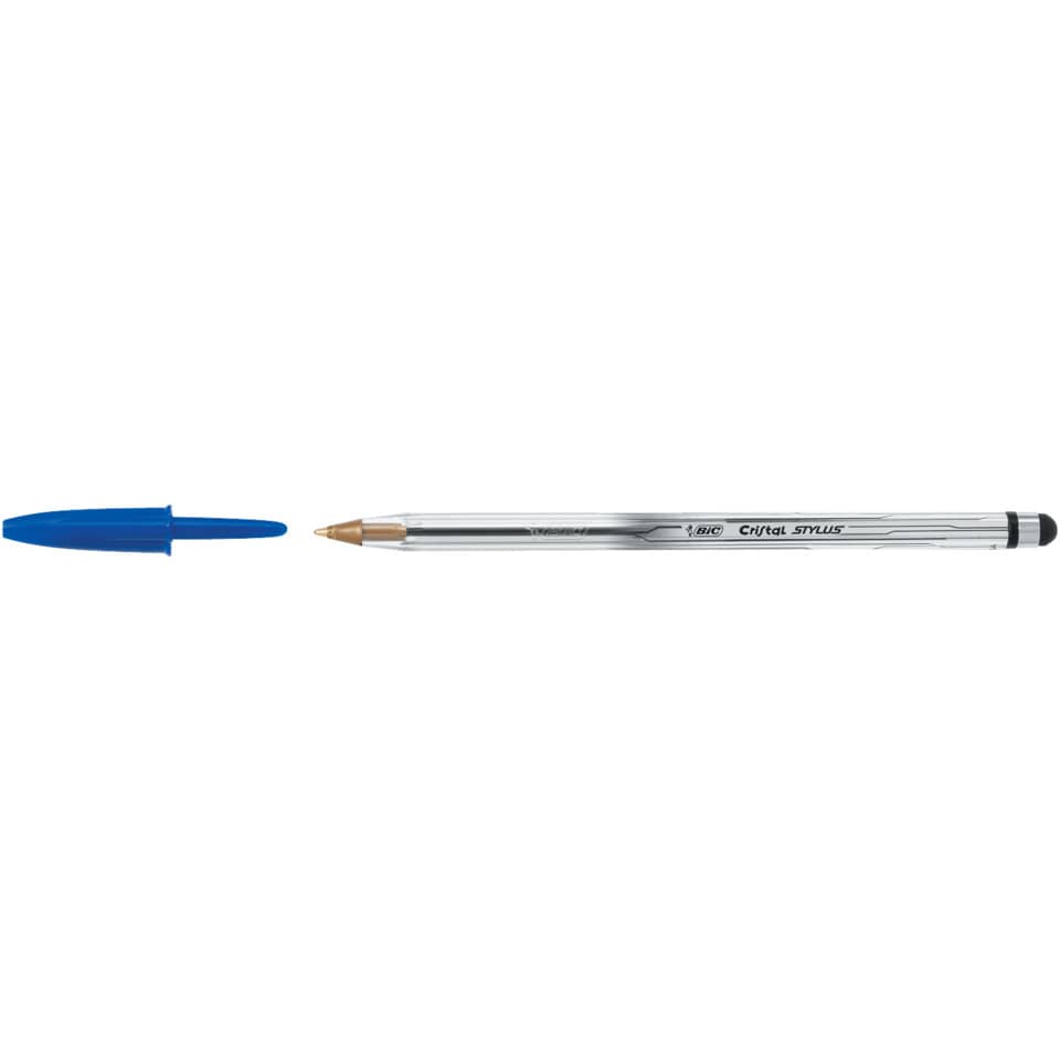 Penna a sfera BIC Cristal Stylus M 1 mm blu 926388