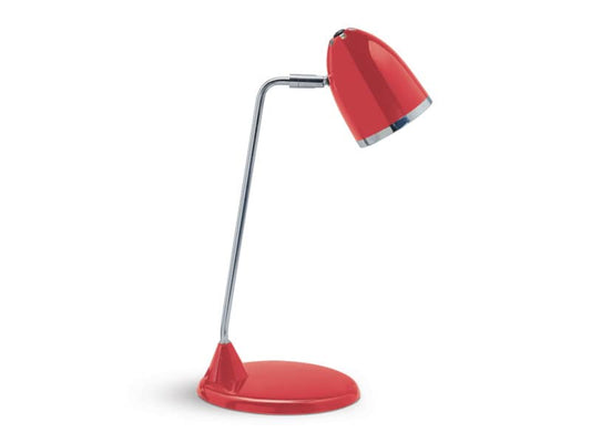 Lampada da scrivania MAULstarlet metallo cromato rosso E27 8 W 8231025