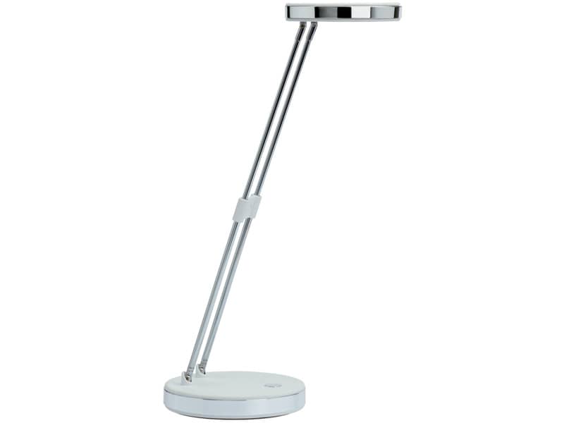 Lampada da scrivania a LED MAULpuck acciaio bianco 8201202