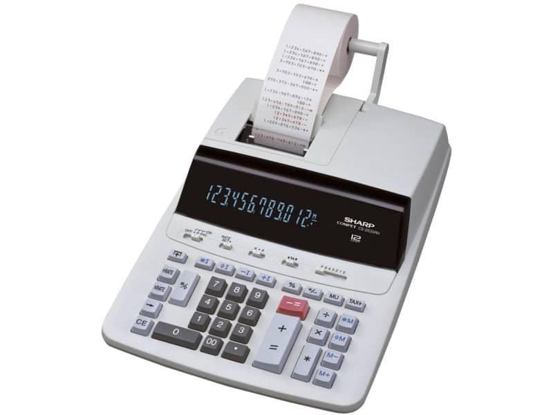 Calcolatrice scrivente Sharp CS-2635RHGY Velocità di stampa: 4,3 linee / secondo grigio - SH-CS2635RHGYSE