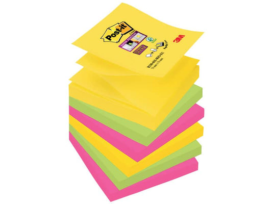 Foglietti riposiz. Post-it® Ricarica Z-Notes Super Sticky ass. Rio De Janeiro 6 bloc. da 90 ff - R330-6SS-RIO-EU