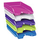 Vaschetta portacorrispondenza CepPro Gloss CEP in polistirene impilabile rosa 25,7x24,8x6,6 cm - 1002000371