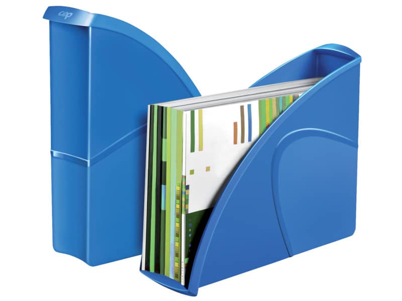 Portariviste CepPro Gloss CEP in polistirene utilizzabile in formato vert. e orizz. blu oceano - 1006740351