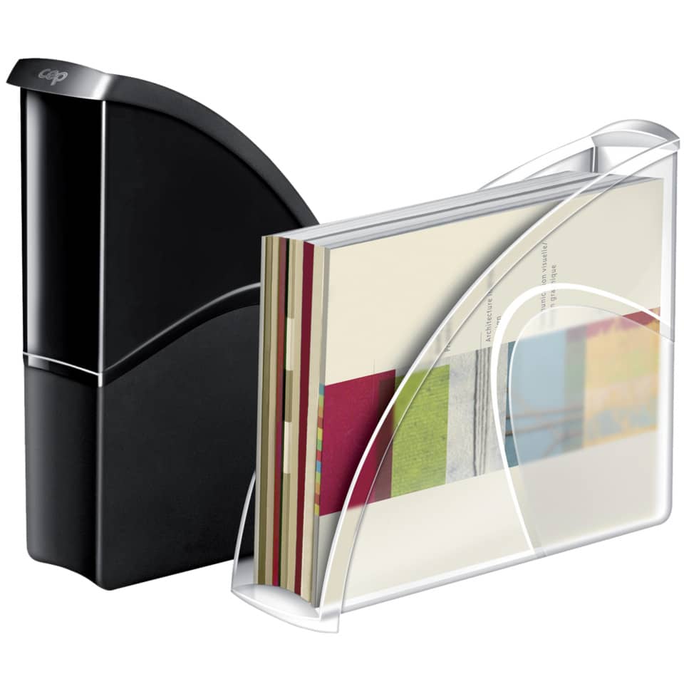 Portariviste CepPro Gloss CEP in polistirolo utilizzabile in formato orizzontale o verticale nero 1006740161