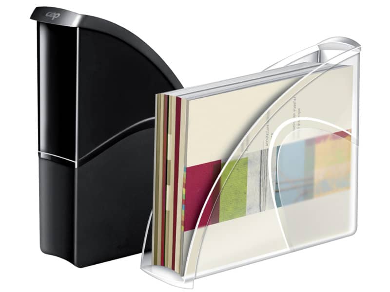Portariviste CepPro Gloss CEP in polistirolo utilizzabile in formato orizzontale o verticale nero 1006740161