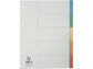 Divisori neutri Q-Connect tasti colorati 5 fogli KF01834