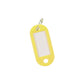 Targhetta portachiavi Q-Connect standard in plastica 5x2,2 cm giallo/arancio Confezione da 10 pezzi - KF10873