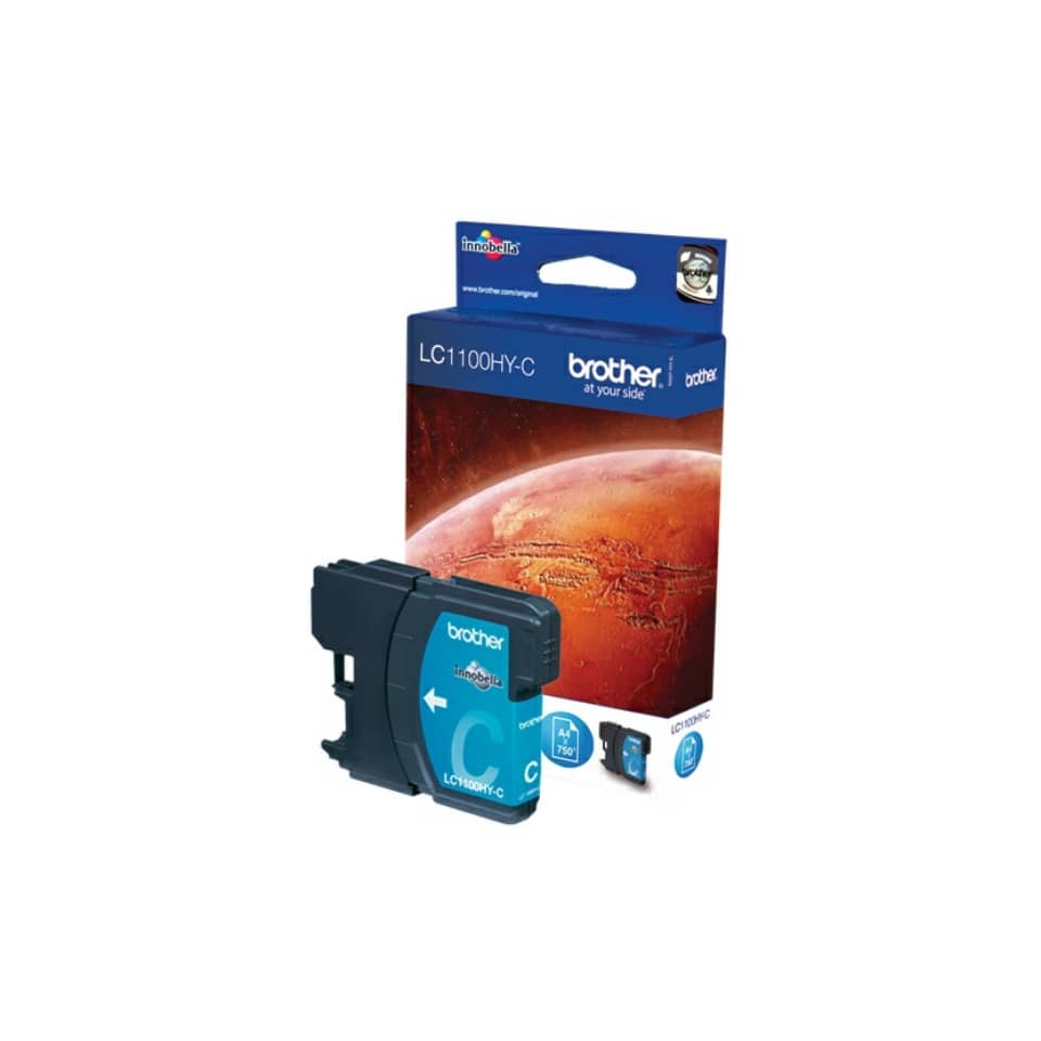 Cartuccia inkjet alta resa 1100 Brother ciano LC-1100HYC