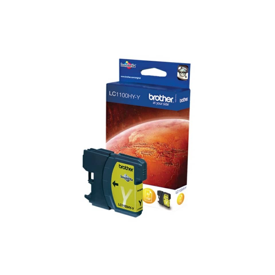 Cartuccia inkjet alta resa 1100 Brother giallo LC-1100HYY