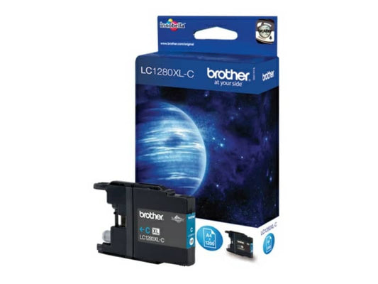 Cartuccia inkjet alta capacità 1280 Brother ciano LC-1280XLC