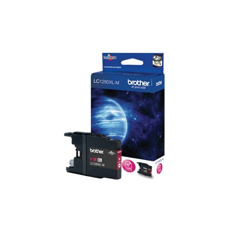 Cartuccia inkjet alta capacità 1280 Brother magenta LC-1280XLM