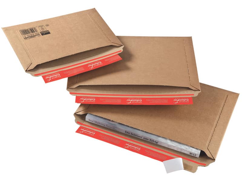 Busta per spedizioni ColomPac in cartone F-flute f.to 35,3x25 cm avana 30000210