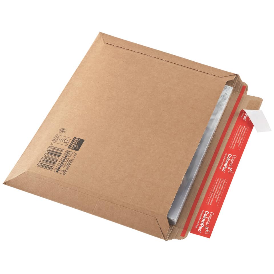 Busta per spedizioni ColomPac in cartone F-flute f.to 35,3x25 cm avana 30000210