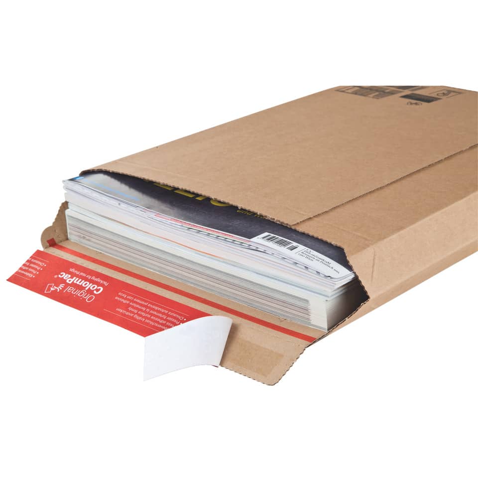 Busta per spedizioni ColomPac in cartone F-flute f.to 35,3x25 cm avana 30000210