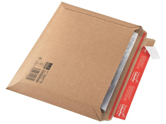 Busta per spedizioni ColomPac in cartone F-lute f.to 37,4x26,3 cm avana 30000211