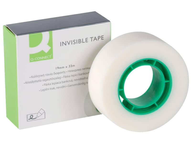 Nastro adesivo Q-Connect Polipropilene opaco invisibile 19 mm x 33 m KF02164