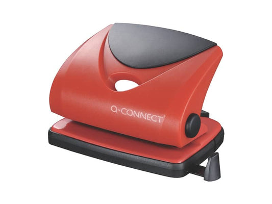 Perforatore a due fori Q-Connect rosso 20 fogli KF02156