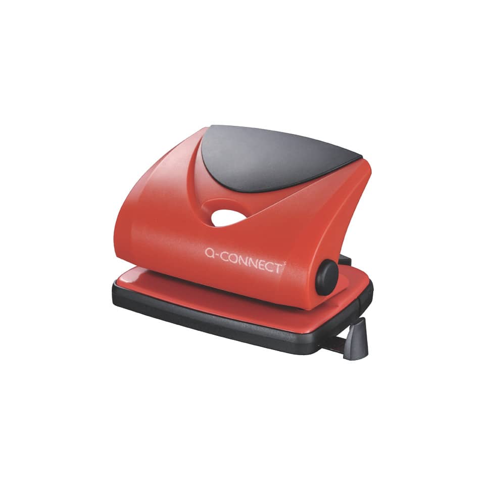 Perforatore a due fori Q-Connect rosso 20 fogli KF02156