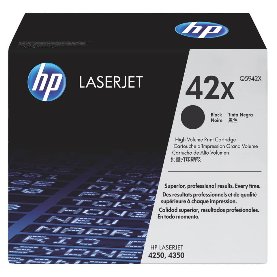 Toner alta capacità 42X HP nero  Q5942X