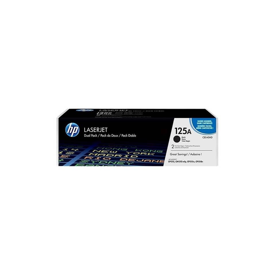 Toner 125A HP nero  Conf. 2 - CB540AD