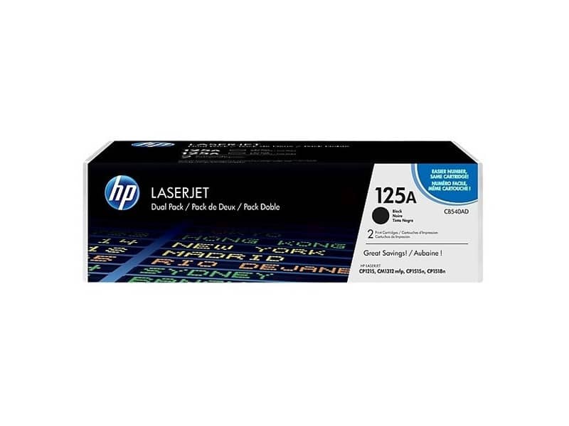 Toner 125A HP nero  Conf. 2 - CB540AD