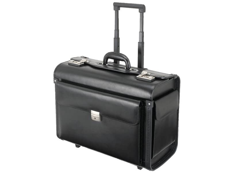 Borsa Pilota Alassio SILVANA in ecopelle 48,5x23x37 cm nero 92301