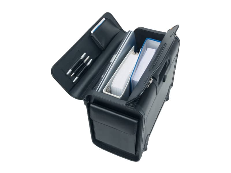 Borsa Pilota Alassio SILVANA in ecopelle 48,5x23x37 cm nero 92301