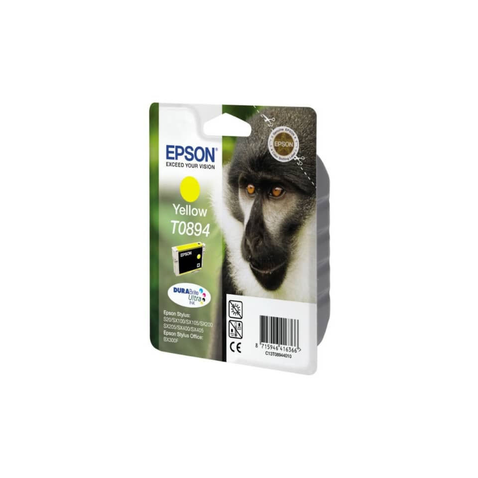 Cartuccia inkjet ink pigmentato Scimmia blister senza allarme Epson giallo C13T08944011
