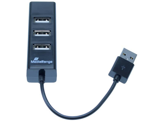 Hub Media Range USB 2.0 con quattro porte alimentato tramite porta USB MRCS502