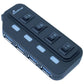 Hub Media Range USB 3.0 con quattro porte con interruttori separati e alimentatore - MRCS505