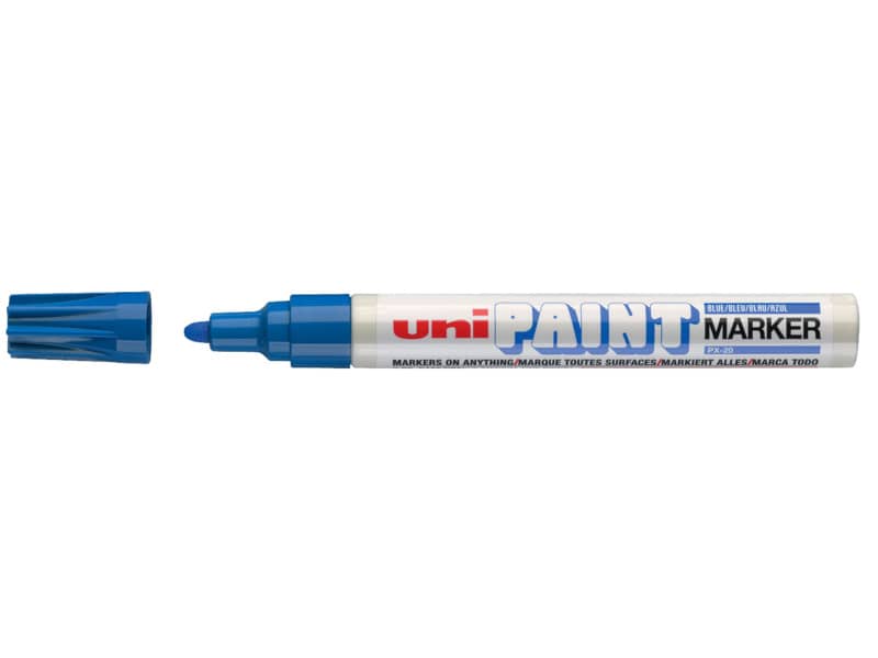Marcatore permanente PAINT punta tonda 2,8 mm BLU M PX20 B