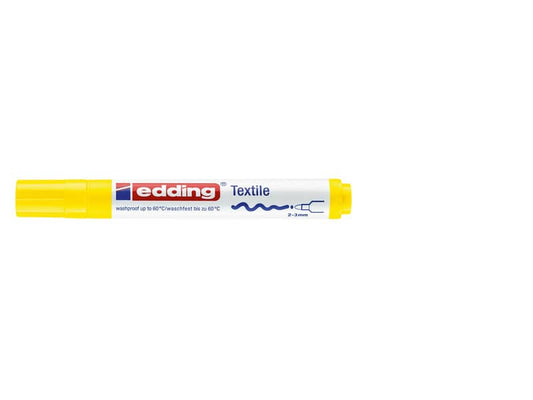 Marcatore per tessuti edding 4500 punta conica 2-3 mm giallo 4-4500005