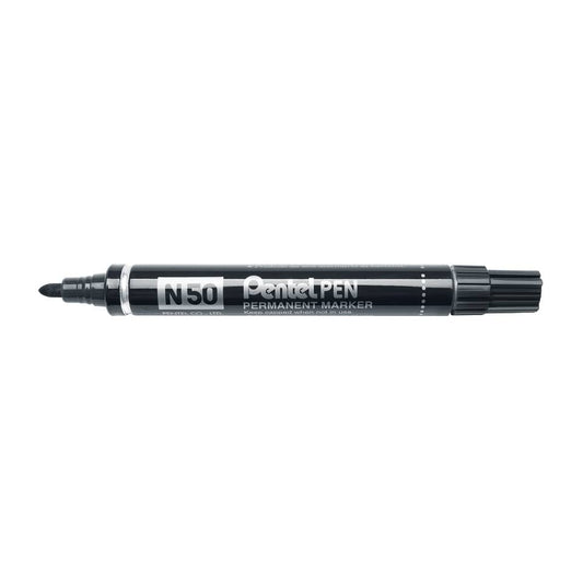 Marcatore professionale permanente Pentel N50 punta conica 4,3 mm nero N50-A