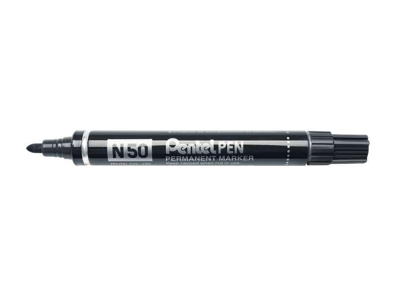 Marcatore professionale permanente Pentel N50 punta conica 4,3 mm nero N50-A