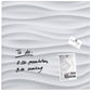 Lavagna magnetica in vetro Artverum SIGEL 48x48x1,5 cm White Wave RGL256