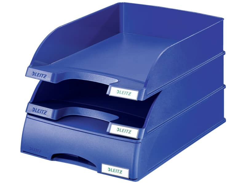 Cassetto componibile Leitz PLUS in polistirolo A4 blu 25,5x37,6x7 cm 52100035