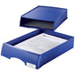 Cassetto componibile Leitz PLUS in polistirolo A4 blu 25,5x37,6x7 cm 52100035