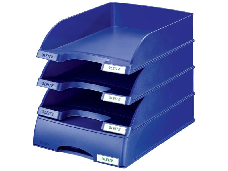 Cassetto componibile Leitz PLUS in polistirolo A4 blu 25,5x37,6x7 cm 52100035